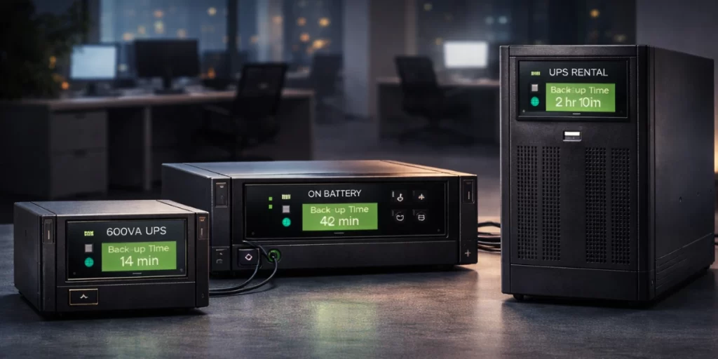 Power Backup Mistakes Without UPS on Rent